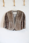 Pollack's Mink Farm Deer Lake PA Fur Shawl Jacket | One Size