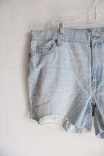 NEW Old Navy High Rise Slouchy Straight Light Wash Denim Shorts | 20