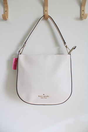 NEW Kate Spade New York Lexy White Pebble Leather Parchment Shoulder Bag