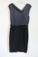 NEW Magaschino Collection Black Silk Top Woven Bottom Dress | 8