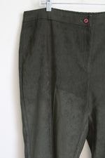 Requirements Olive Green Sueded Pants | 14