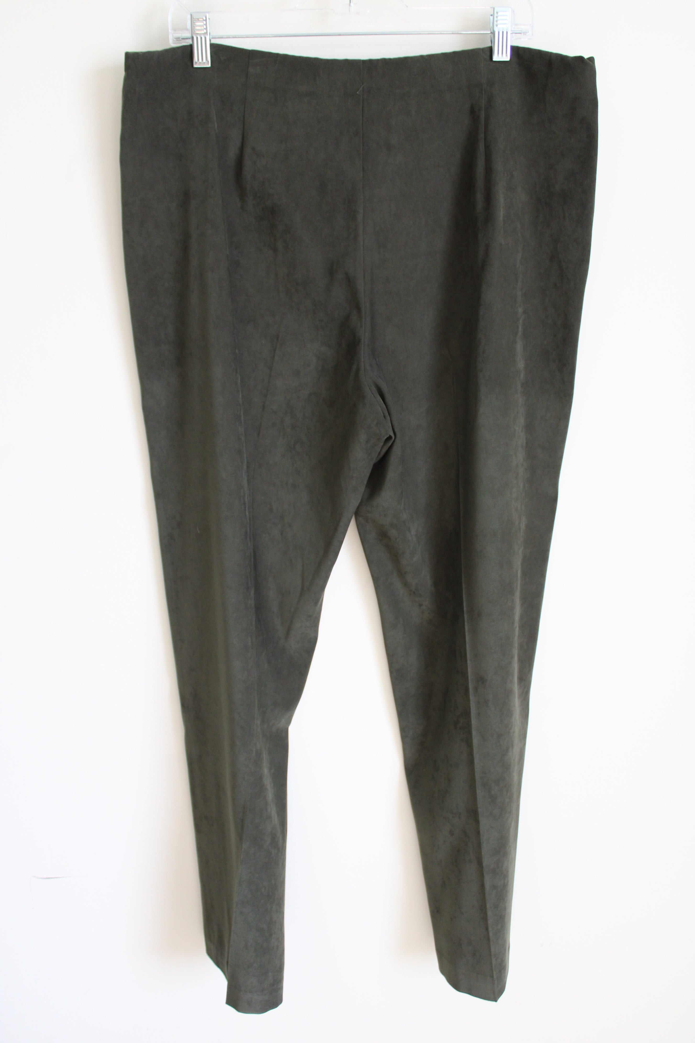 Requirements Olive Green Sueded Pants | 14