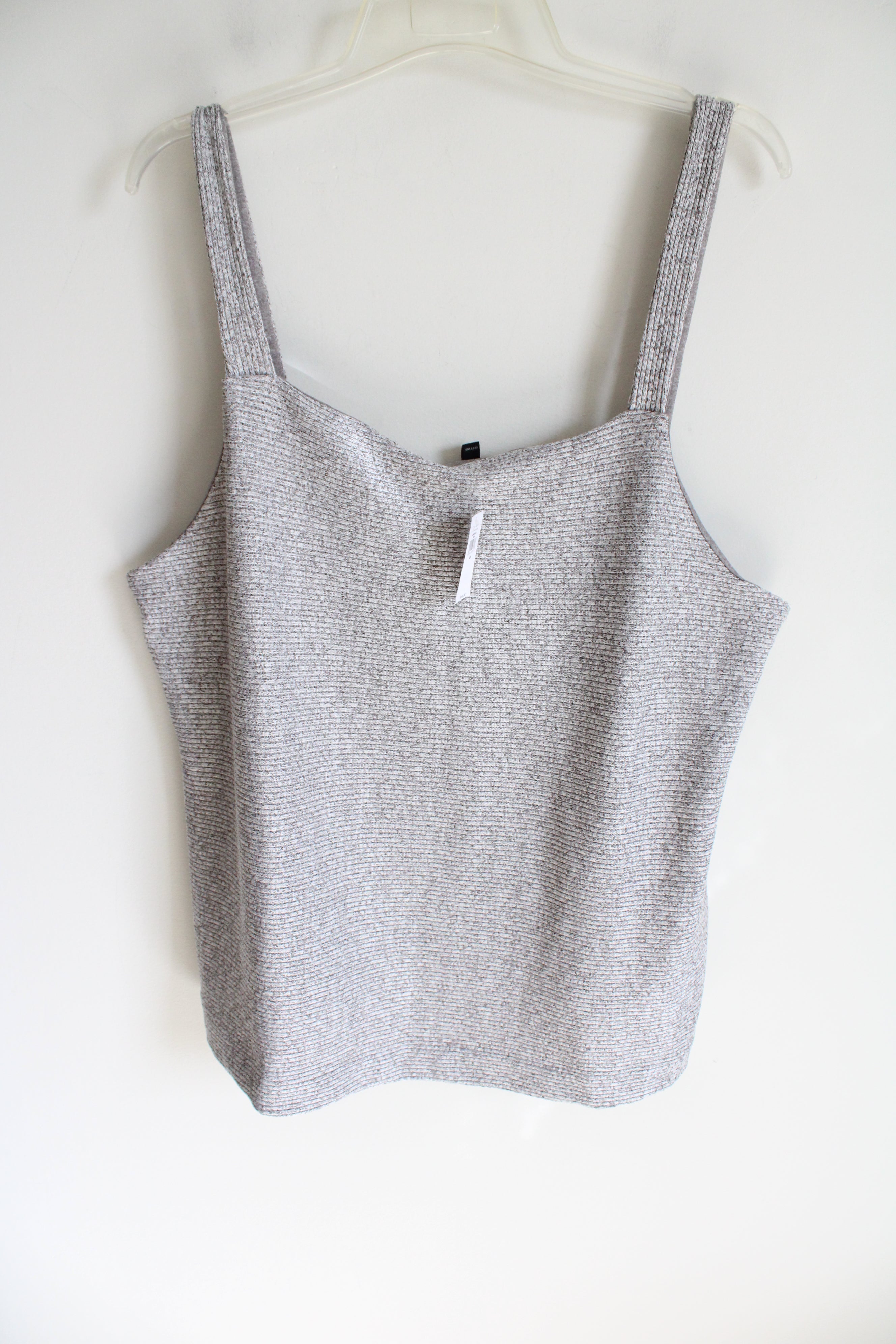 NEW Banana Republic Heathered Gray Rib Knit Tank Top | XXL