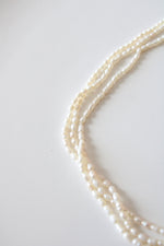 Layered 3 Strand Baroque Pearl Necklace