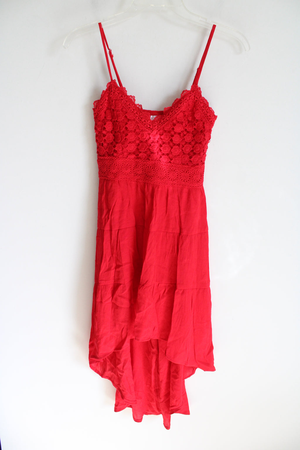 NEW No Boundaries Red High-Low Dress | XS