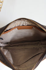 Michael Kors Brown Monogram Crossbody Purse