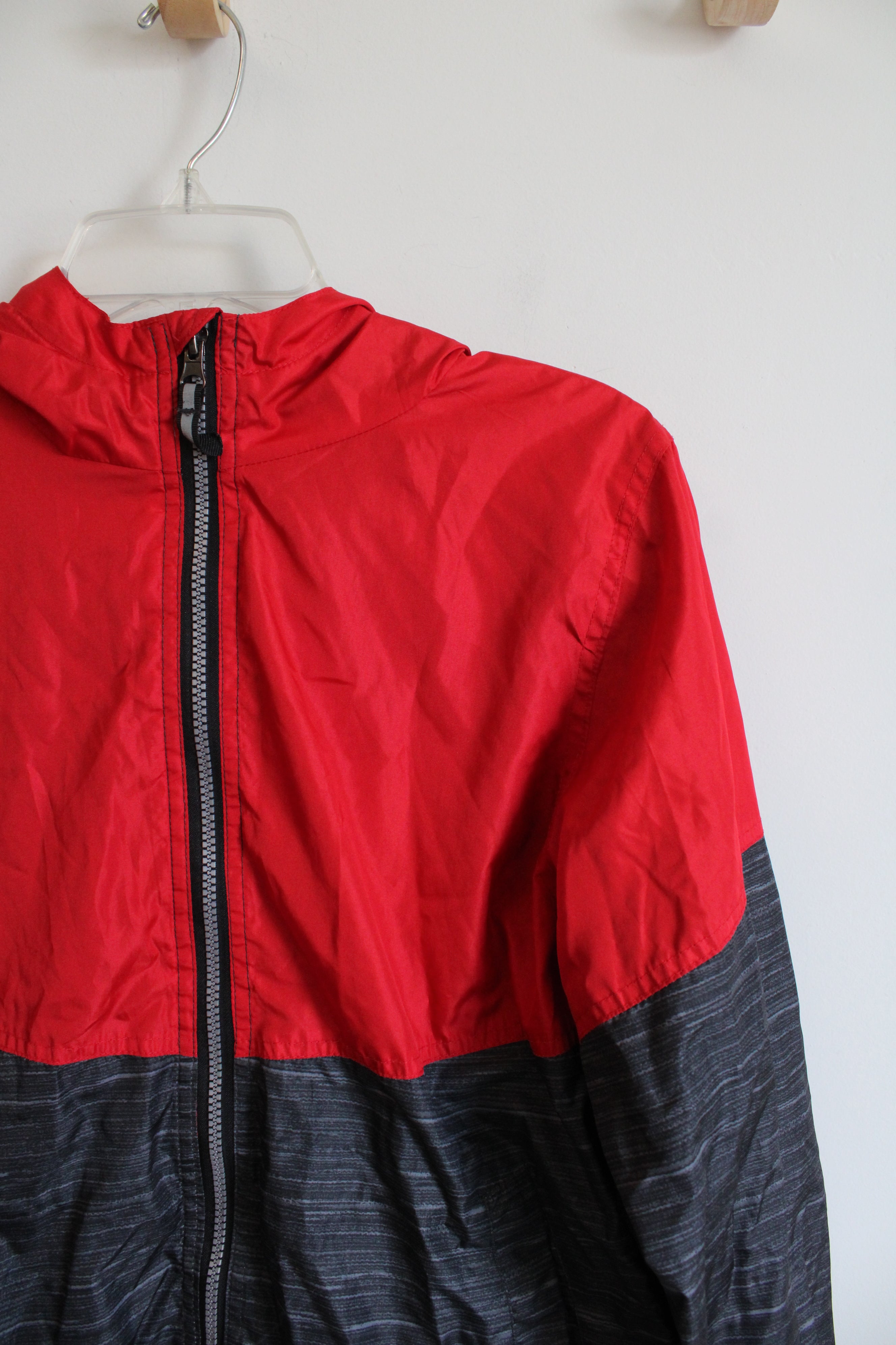 AQ Red & Gray Windbreaker | Youth L (14/16)