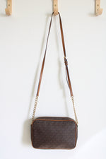 Michael Kors Brown Monogram Crossbody Purse