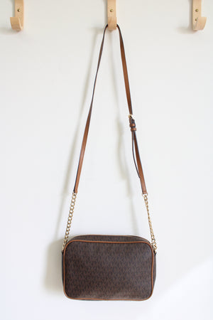 Michael Kors Brown Monogram Crossbody Purse