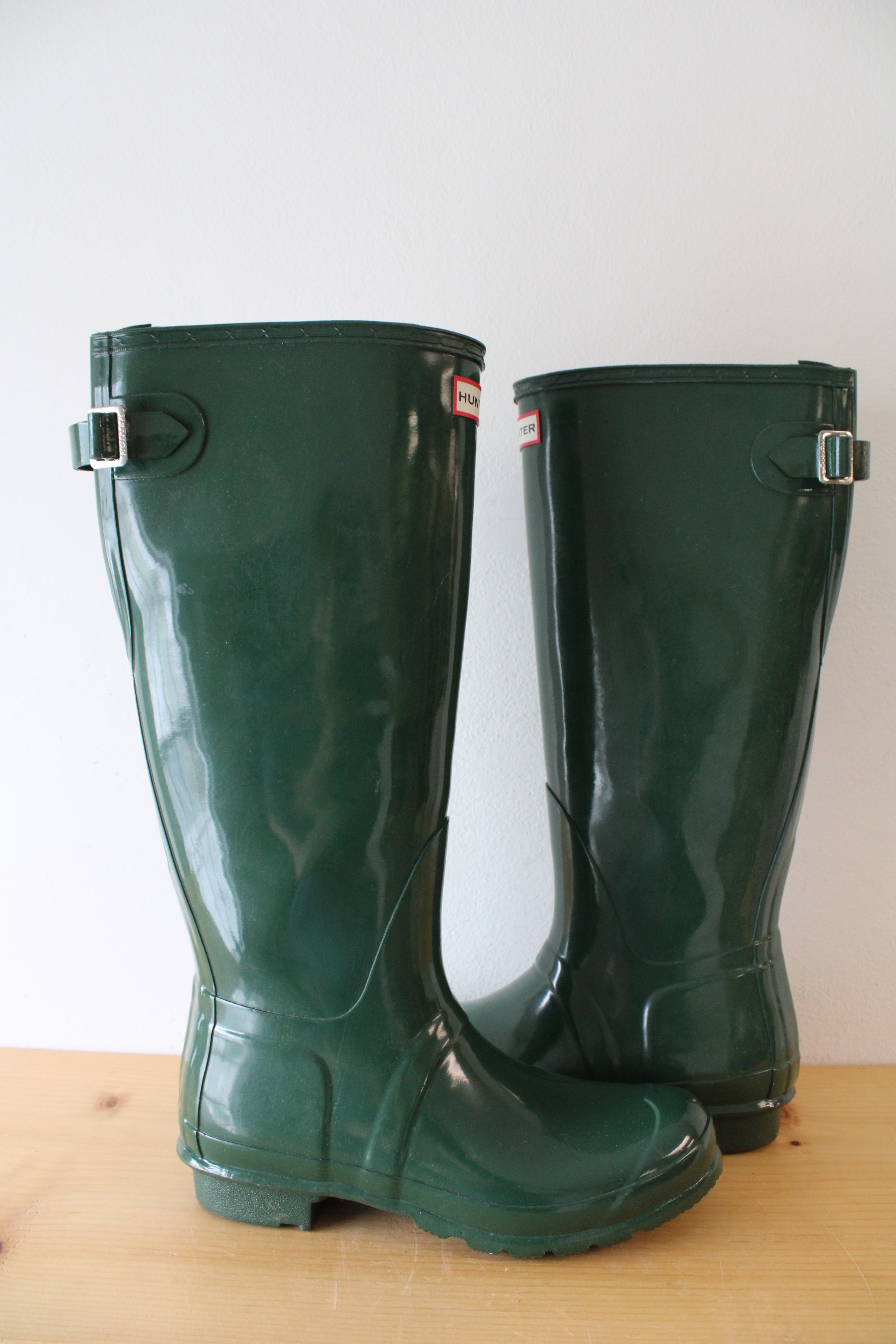 Hunter Women s Original Tall Rain Boots Green Size 9