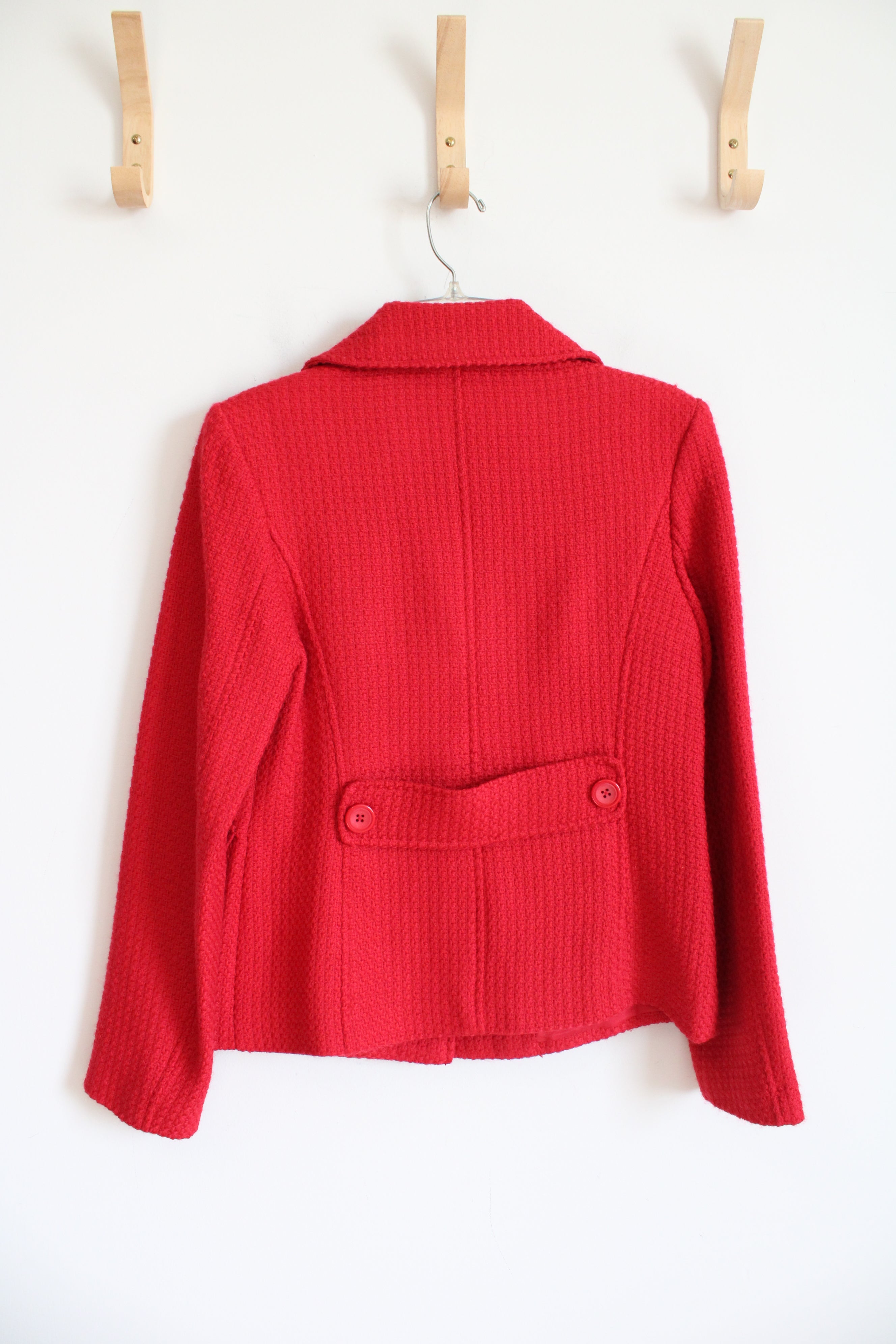 Rafaella Red Wool Blend Blazer Jacket | 6