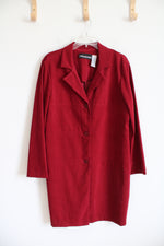 Sag Harbor Dress Dark Red Collared Dress | 14 Petite