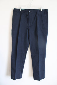 NEW Architect Flat Front Navy Blue Pants | 34X32