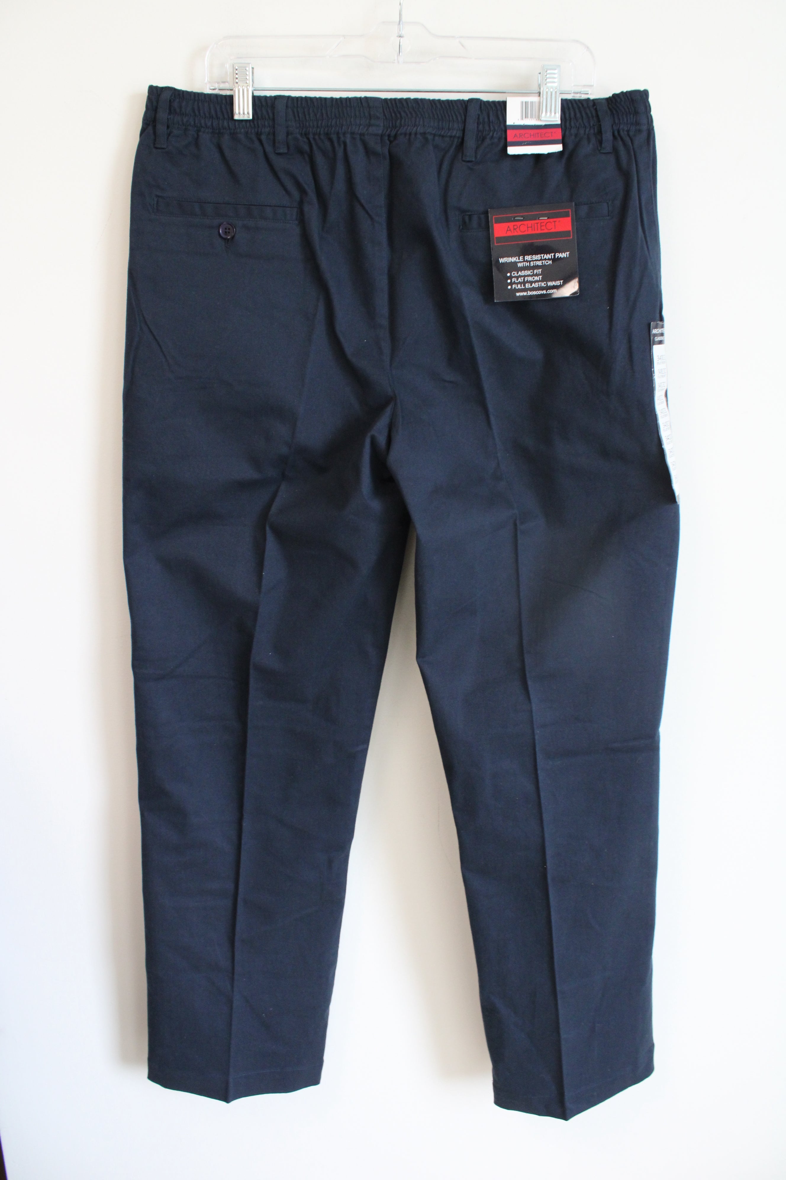 NEW Architect Flat Front Navy Blue Pants | 34X32