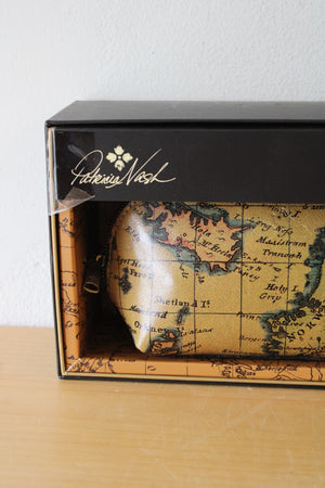 NEW Patricia Nash Leather European Map Clutch Bag