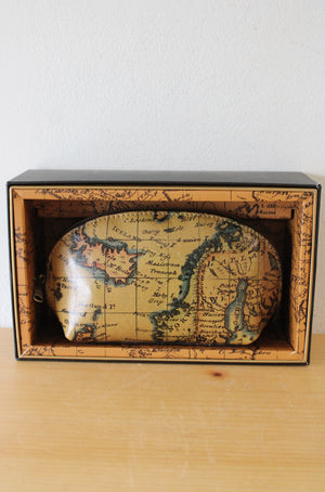 NEW Patricia Nash Leather European Map Clutch Bag