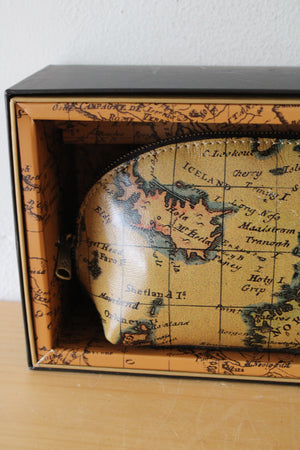 NEW Patricia Nash Leather European Map Clutch Bag