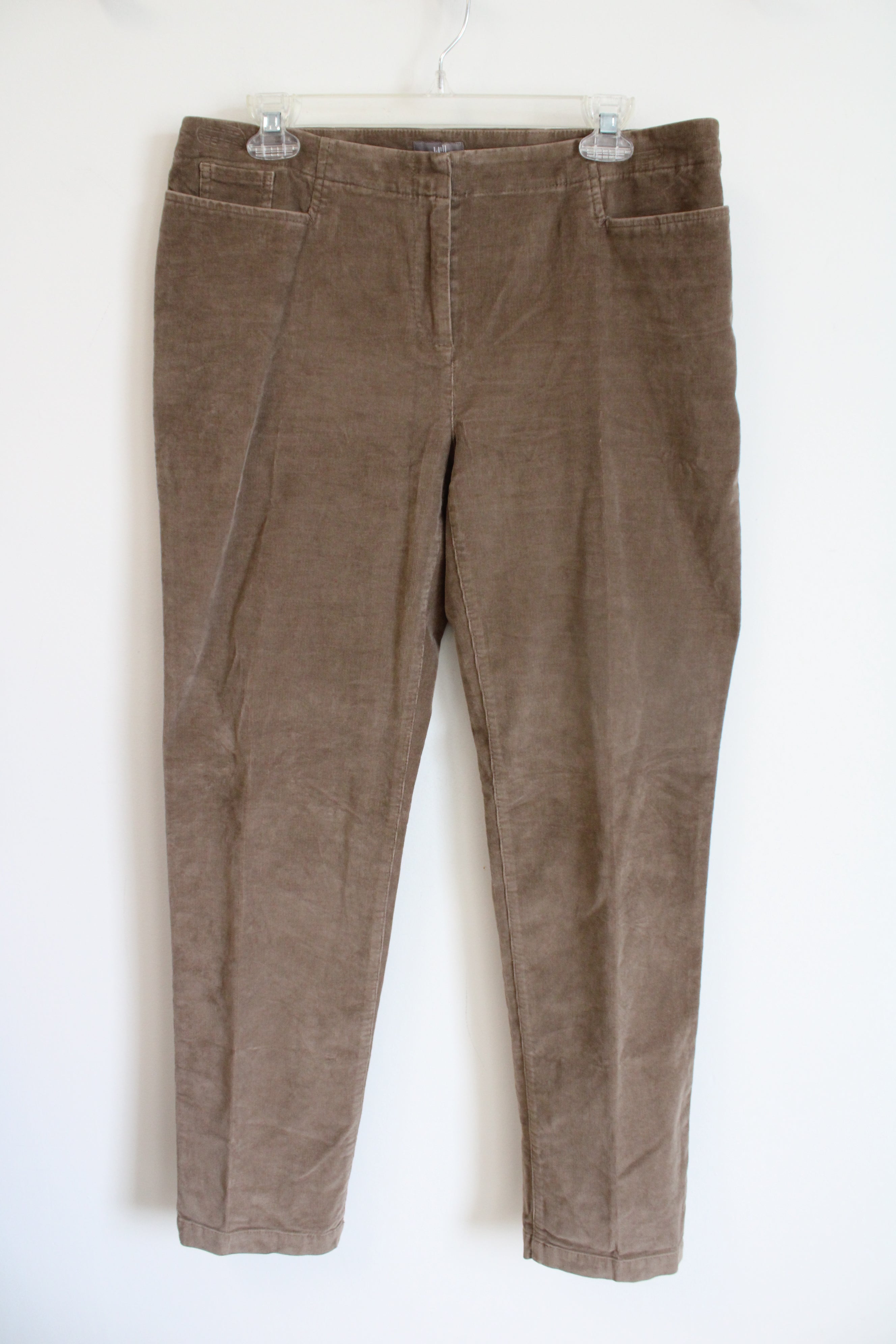 J.Jill Stretch Brown Corduroy Pants | 10