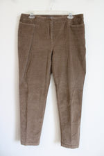 J.Jill Stretch Brown Corduroy Pants | 10