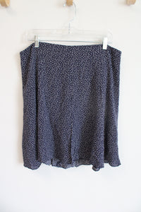 Banana Republic Navy Blue White Speckled Skirt | 12