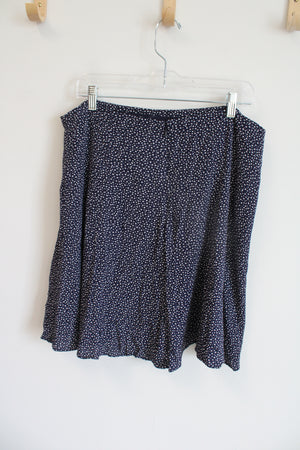 Banana Republic Navy Blue White Speckled Skirt | 12