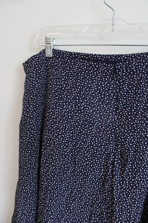 Banana Republic Navy Blue White Speckled Skirt | 12