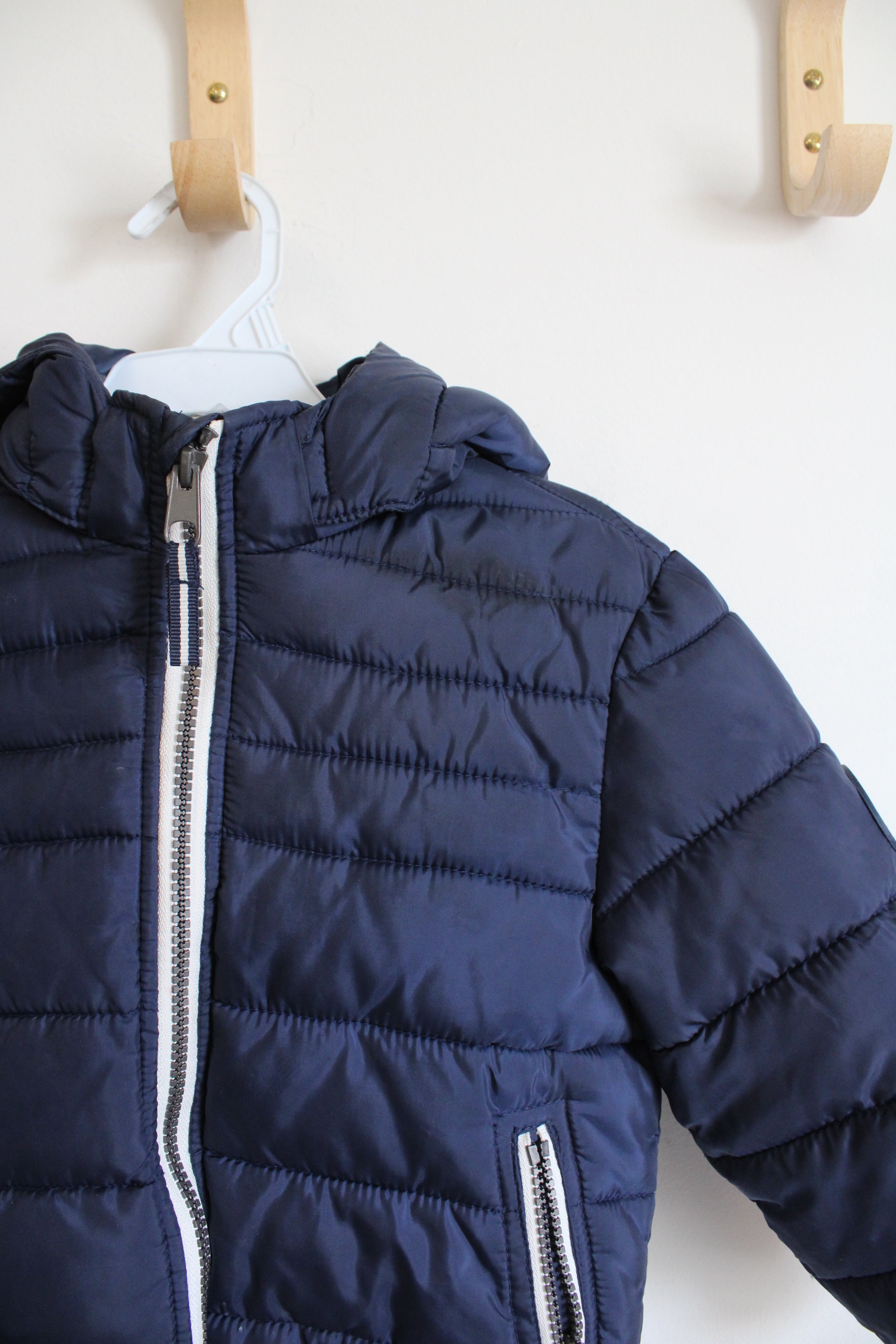 H&M Navy Puffer Winter Coat | Youth 3/4