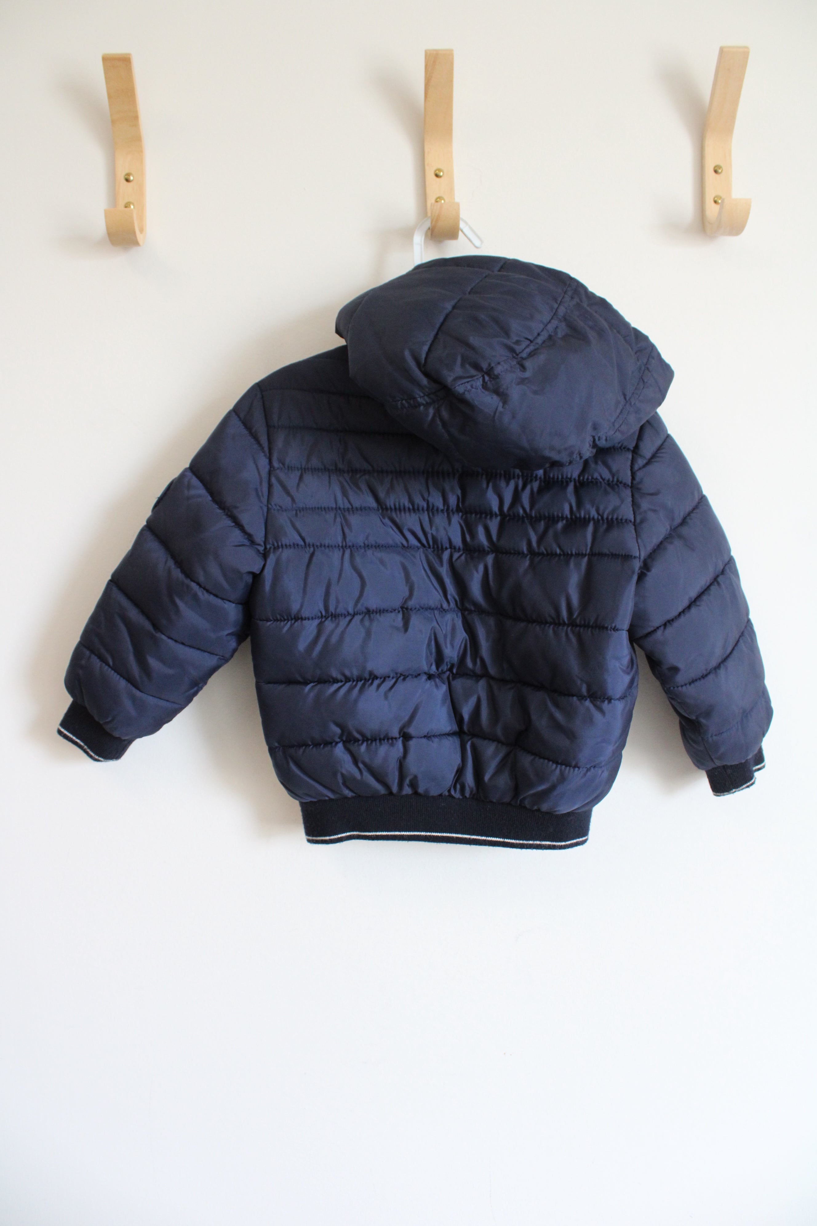 H&M Navy Puffer Winter Coat | Youth 3/4