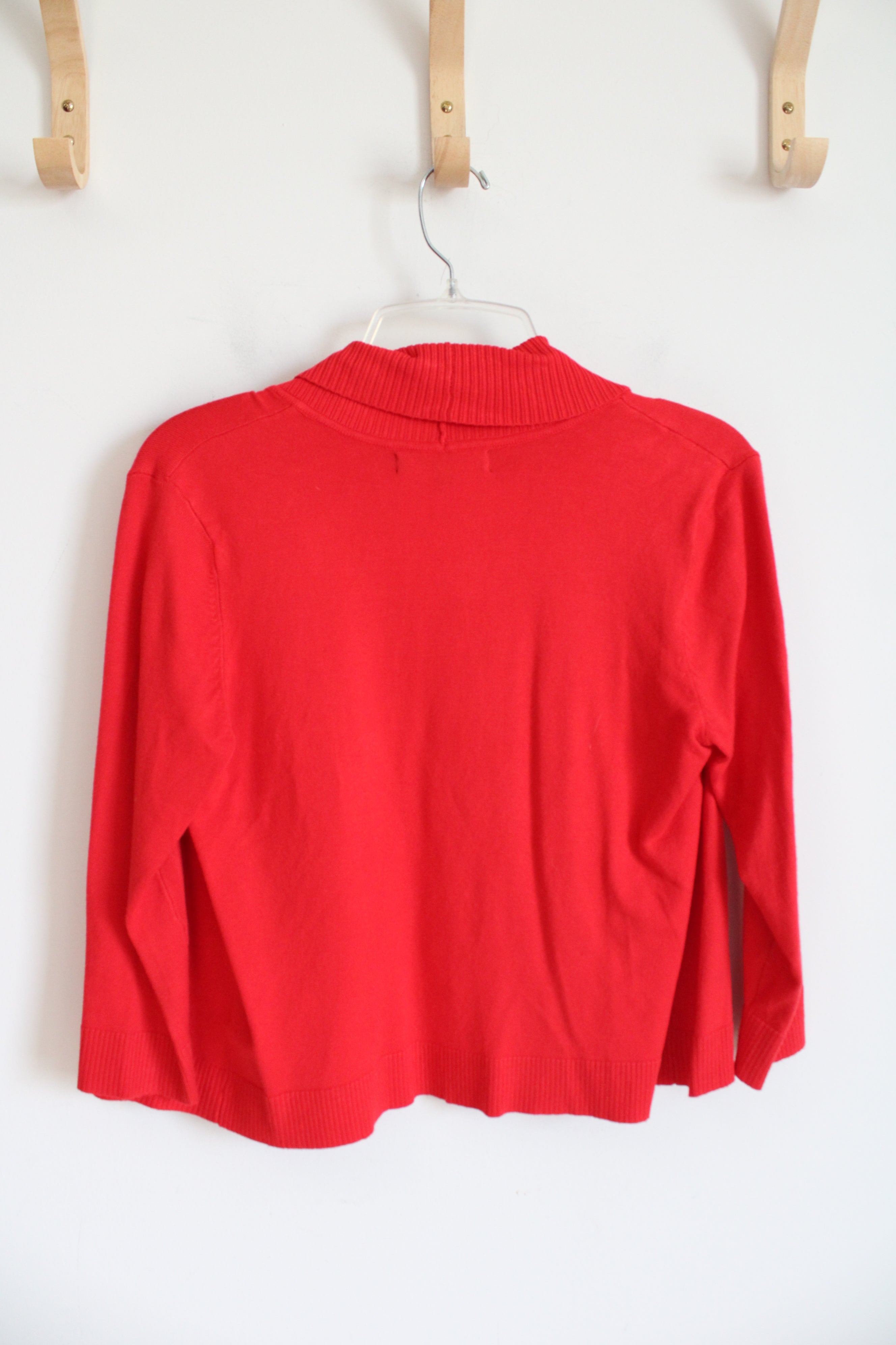 Ellen Tracy Red Knit Shrug | S