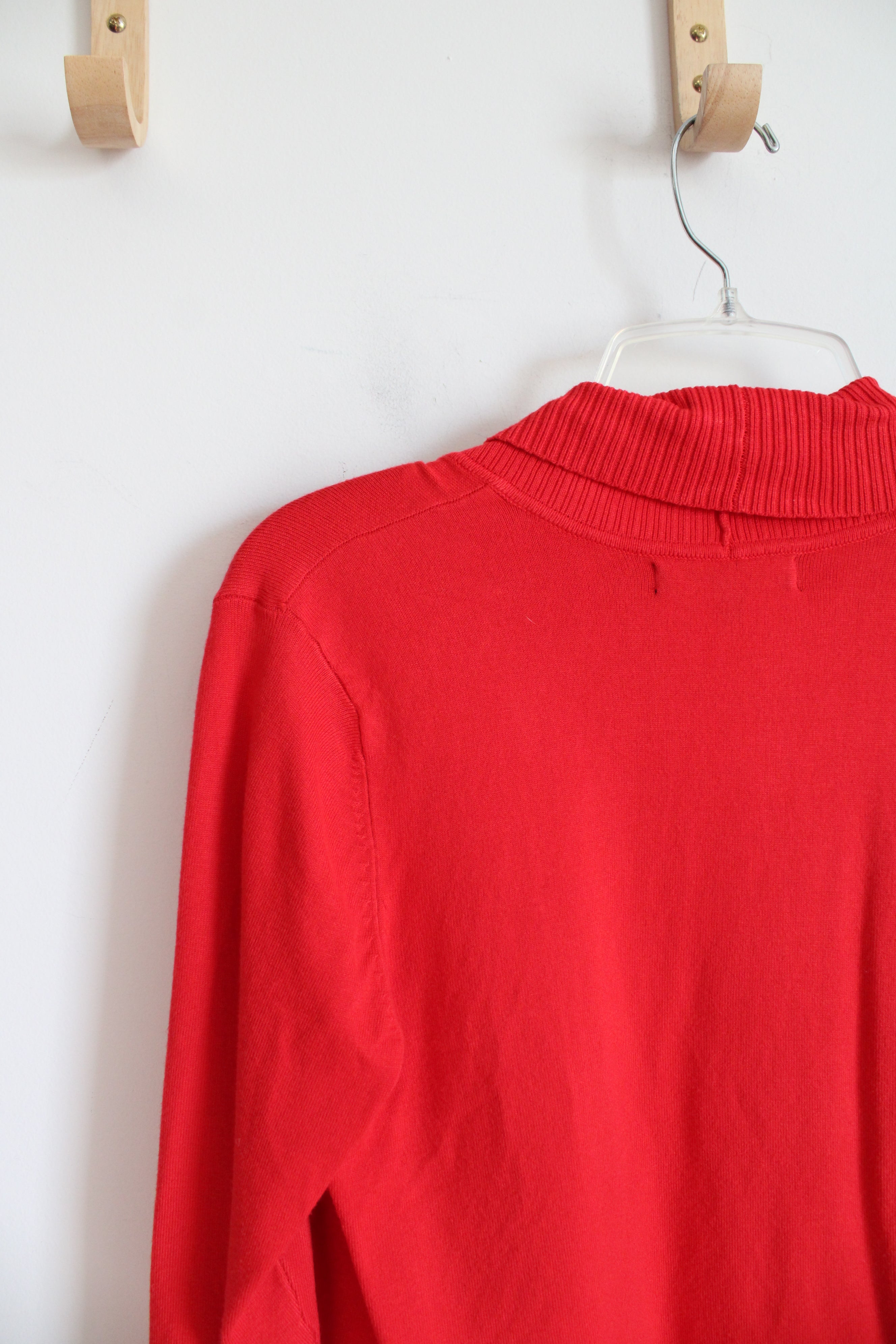 Ellen Tracy Red Knit Shrug | S