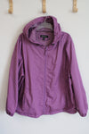 Harve Benard HB Sport Purple Zip Up Windbreaker Light Jacket | XL