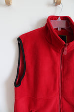 Baru Sports Red Fleece Vest | L