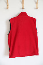 Baru Sports Red Fleece Vest | L