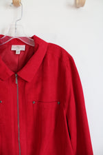 Studio Works Soft Red Full Zip Jacket | 20W