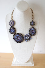 NEW Chico's Blue Stone Liv Bib Statement Necklace