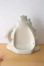 Vintage Schooner Mid Century Ceramic Gold Painted Sail Boat