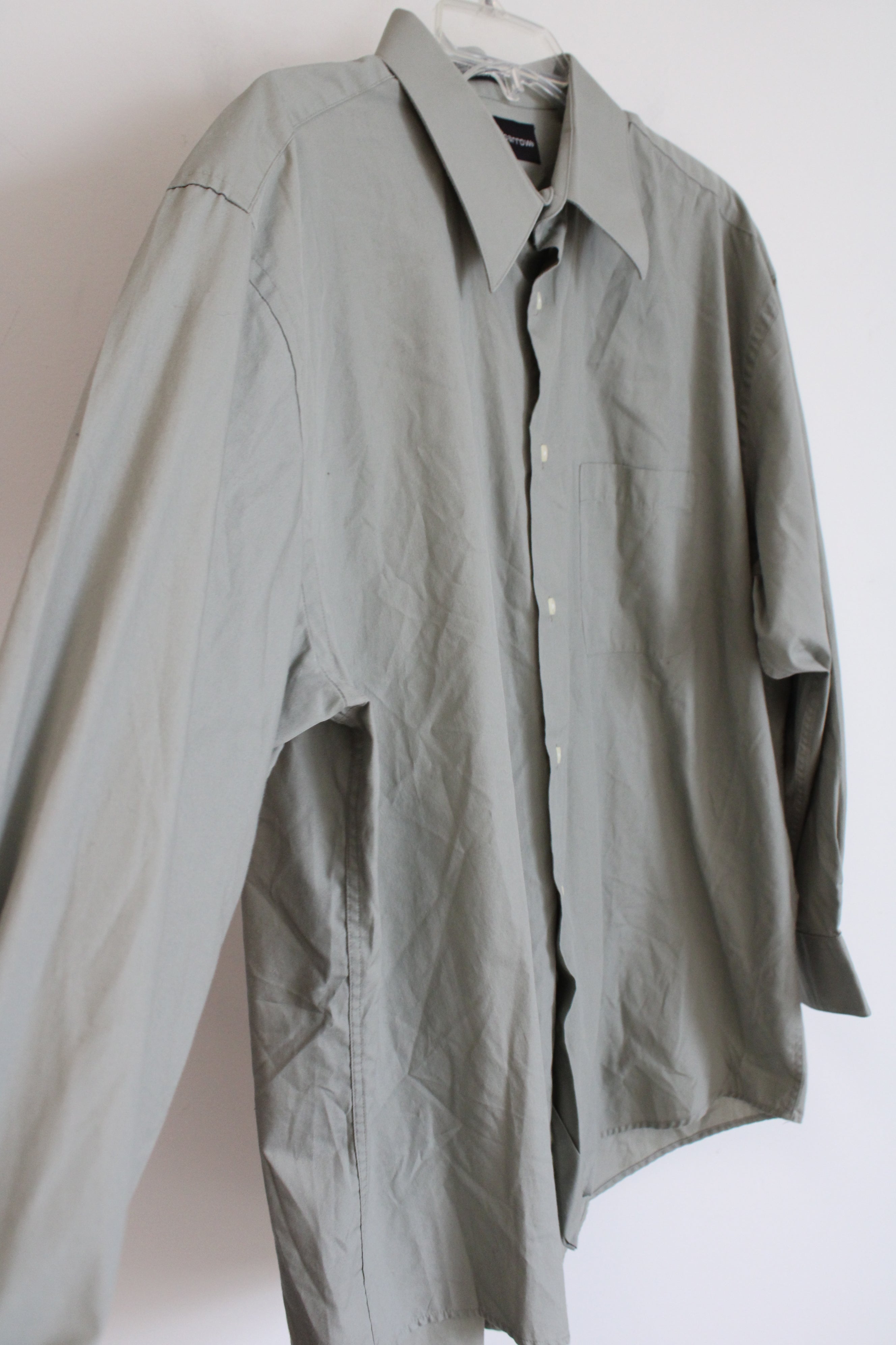 Croft & Barrow Light Green Button Down Shirt | 16 1/2-17 32/33