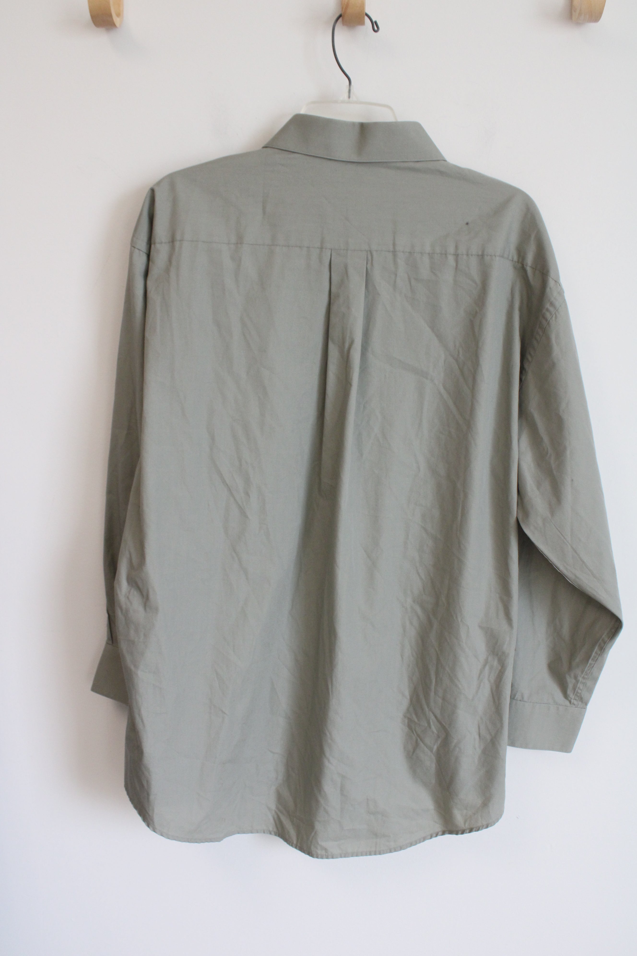 Croft & Barrow Light Green Button Down Shirt | 16 1/2-17 32/33