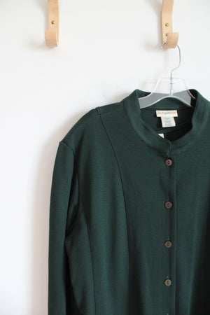 Travel Smith Vintage Dark Green Long Sleeved Button Down Top & Dress Set | 1X