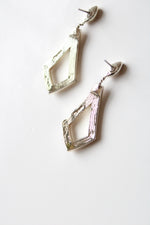 Napier Silver Crystal Open Drop Earrings