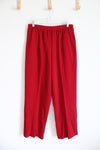 NEW Alfred Dunner Red Trouser Pants | 16 Short