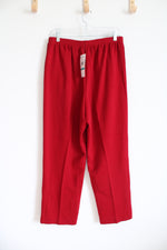 NEW Alfred Dunner Red Trouser Pants | 16 Short