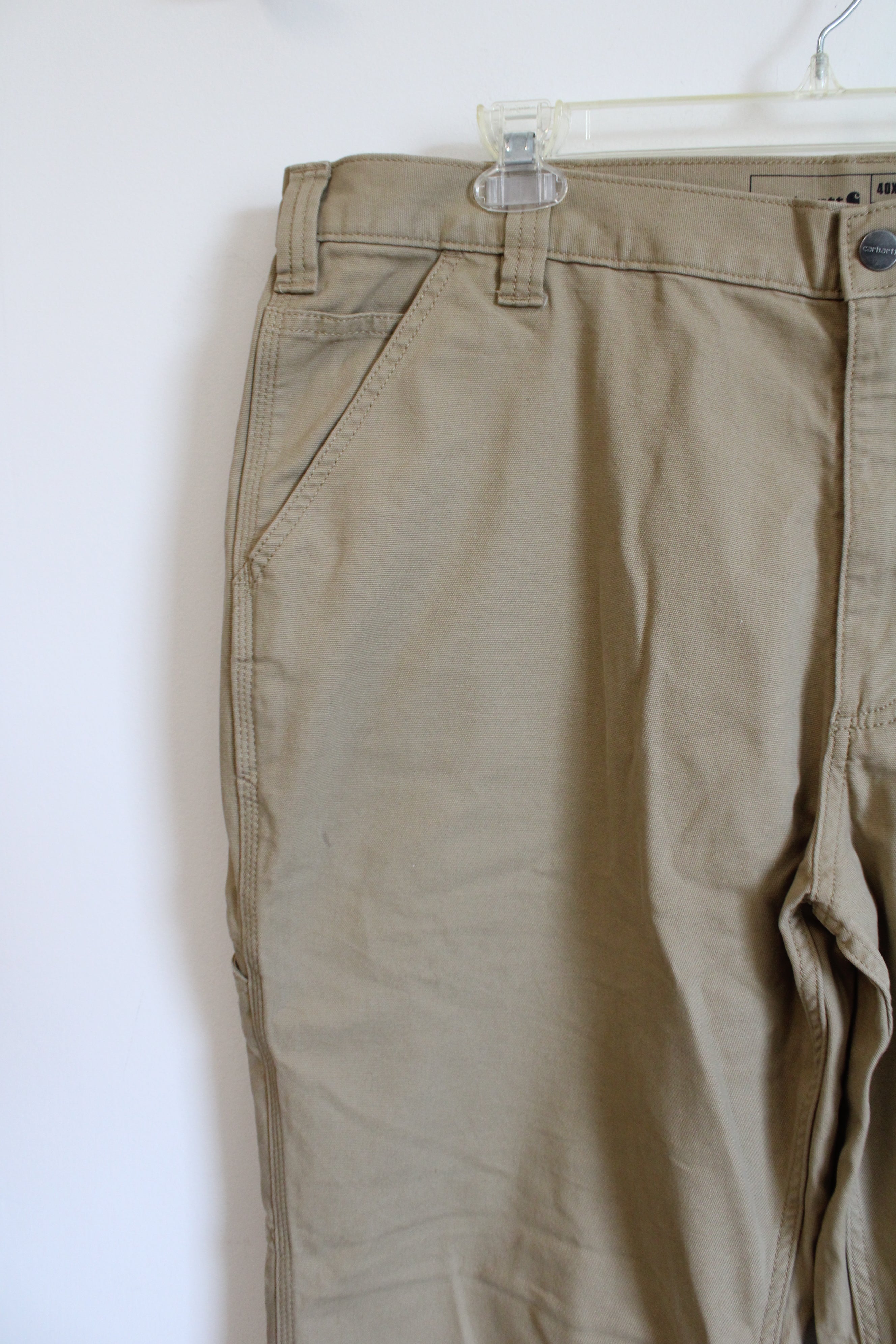 Carhartt Relaxed Fit Tan Work Pants | 40X30