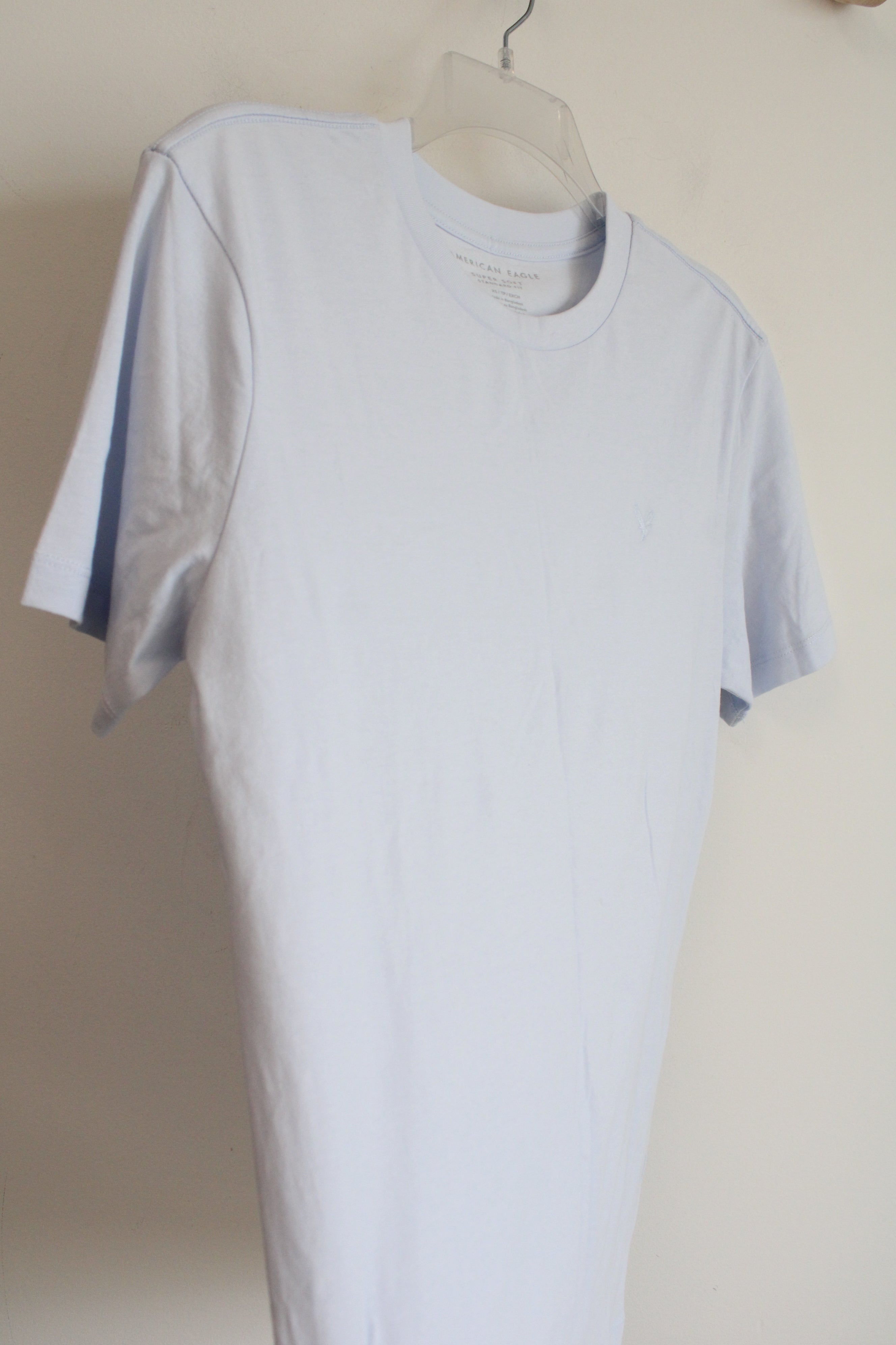 American Eagle Super Soft Light Purple Standard Fit Tee | XS