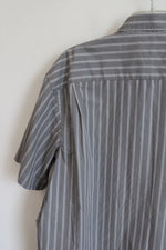 Van Heusen Gray Striped Button Down Shirt | XL 17-17 1/2