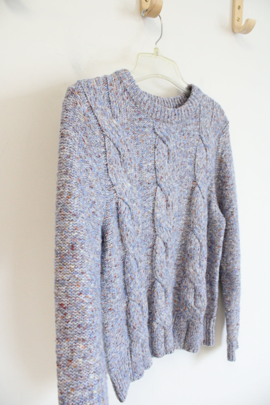 A New Day Blue Orange Cable Knit Sweater | XS