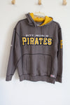 Stitches Pittsburgh Pirates Gray Thick Cotton Hooded Sweatshirt | M