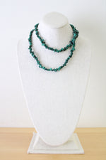 Green Beaded Long Necklace