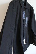 NEW Preswick & Moore Black Slim Fit Button Down Shirt | L 16-16 1/2 34/35