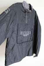 Tommy Hilfiger Vintage 2000's Athletic Black Windbreaker Jacket | L